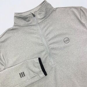 Veil Spark Tunic Pullover Womens XL Gray Heather Quarter Zip Performance Stretch